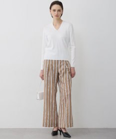 ICB L シンセティックフルニードル Vネックニット