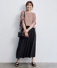 自由区 【洗える】ランダムタック スカート