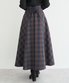 earth music&ecology バックレースアップスカート