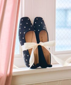 Bridget Birkin 【Bridget Birkin】ドットビジューフラットシューズ