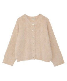 earth music&ecology クルーネックシャギーカーディガン