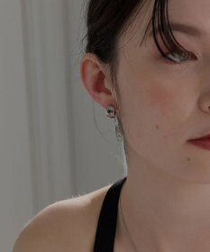 Phoebe ≪TV番組着用商品≫【金属アレルギー対応】ワンタッチワイドフープミニピアス　シルバー/サージカルステンレス