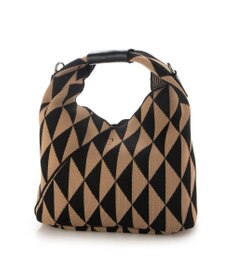 UNBILLION カシュカシュ cachecache ジャガード柄2wayショルダーバッグ