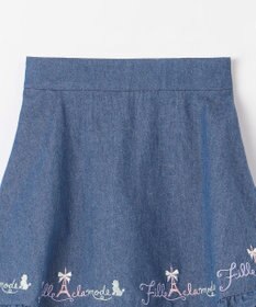 ANY KIDS 裾 ロゴ刺繍 スカパン