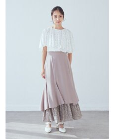 earth music&ecology ケープカラーブラウス