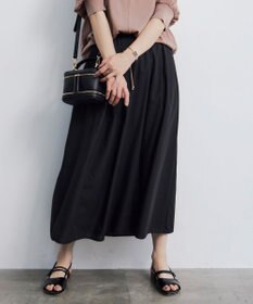 自由区 【洗える】ランダムタック スカート