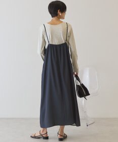 AMERICAN HOLIC サイドシャーリングVネックドットキャミワンピース