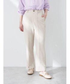 earth music&ecology カットツイルスリットセミフレアパンツ