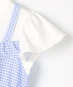 ANY KIDS ギンガム ドッキングワンピース