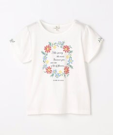 組曲 KIDS  【110-140㎝】 フラワーリースTeeシャツ
