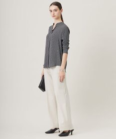 ICB L 【洗える】ミリオーネダンボールニット ワイドストレートパンツ