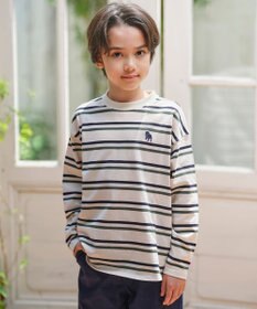 J.PRESS KIDS 【140-170cm】 トラッドボーダーロンＴシャツ