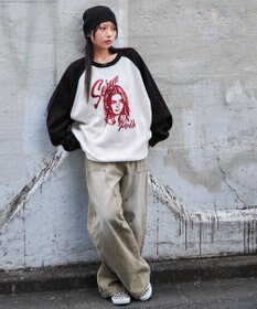 WEGO 【ユニセックス着用ITEM/SMLサイズ展開】ジャガードグラフィックプルオーバー