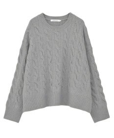 AMERICAN HOLIC ミドルゲージケーブルニットプルオーバー