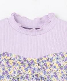 ANY KIDS ドッキング花柄カットソー