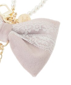 Maison de FLEUR ベロアレースリボンチャーム
