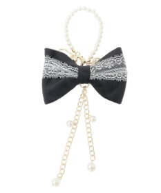 Maison de FLEUR ベロアレースリボンチャーム
