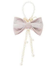 Maison de FLEUR ベロアレースリボンチャーム