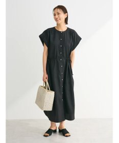 Green Parks ・ＥＬＥＮＣＡＲＥ　ＤＵＥリネンライクドロストワンピース