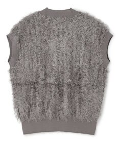 BEIGE， LYCORIS / カットフリンジ Vネックニット