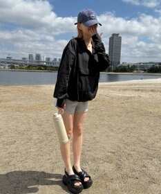 WEGO 【UVカット/吸水速乾/水陸両用/ラッシュガード】ハーフジップアノラックパーカー