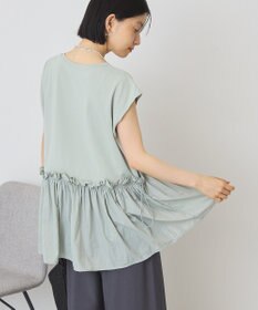 AMERICAN HOLIC 汗染み防止・異素材ペプラムプルオーバー