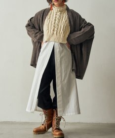 muuc 〈希少な素材〉〈高級15.5マイクロン長極細メリノウール100%〉〈ユニセックス〉ウルグアイウールのジャケットカーディガン