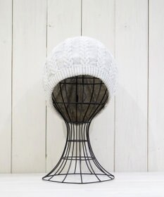 石田製帽 オーガニックコットン アラン編みベレー