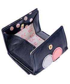 tsumori chisato CARRY 新マルチドット　ミニ財布　3つ折り 【キラキラでかわいい！本革のやわらかな風合い】