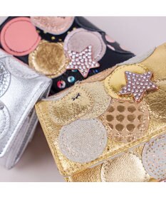 tsumori chisato CARRY 新マルチドット　ミニ財布　3つ折り 【キラキラでかわいい！本革のやわらかな風合い】