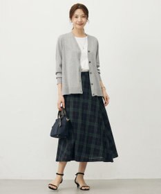 J.PRESS LADIES L 【WEB限定カラーあり・洗える】SOFT SHEER チェック フレア スカート