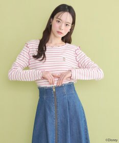 earth music&ecology チップ＆デール／ボーダーメロープルオーバー