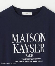 ANY 【MAISON KAYSERコラボ】箔プリントロゴ半袖Tシャツ
