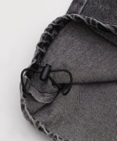 WEGO 【XS～Mサイズ展開/ウエストゴム 】デニムイージーパラシュートカーゴパンツ