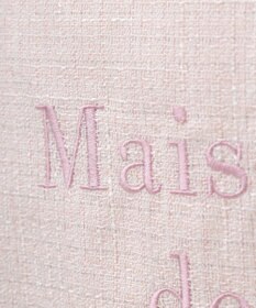 Maison de FLEUR ツイードロゴ刺繍スクエアトートバッグ