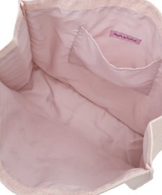 Maison de FLEUR ツイードロゴ刺繍スクエアトートバッグ