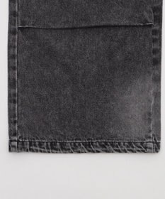 WEGO 【XS～Mサイズ展開/ウエストゴム 】デニムイージーパラシュートカーゴパンツ