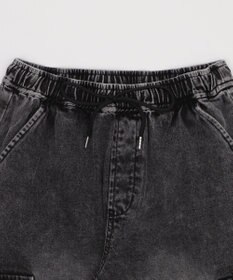 WEGO 【XS～Mサイズ展開/ウエストゴム 】デニムイージーパラシュートカーゴパンツ