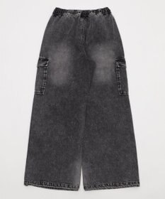 WEGO 【XS～Mサイズ展開/ウエストゴム 】デニムイージーパラシュートカーゴパンツ