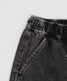 WEGO 【XS～Mサイズ展開/ウエストゴム 】デニムイージーパラシュートカーゴパンツ