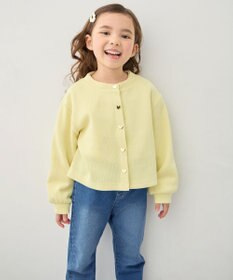 ANY KIDS 【洗濯機可能】スナップボタン カーディガン