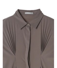 Green Parks ａ．タックプリーツシャツワンピース