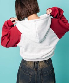 WEGO カレッジロゴラグランジップパーカー