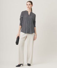 ICB L 【洗える】ミリオーネダンボールニット ワイドストレートパンツ