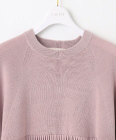 ANY SIS 【洗える】プリーツコンビ ニット