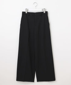 自由区 S 【撥水加工・洗える】TRギャバ裏起毛ワイド パンツ