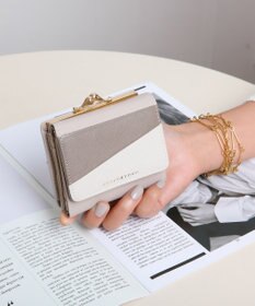style code 【MERCURYDUO/マーキュリーデュオ】ダイアナ　トリコカラー口金ミニ財布
