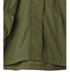 earth music&ecology スタンドフリルミリタリーブルゾン