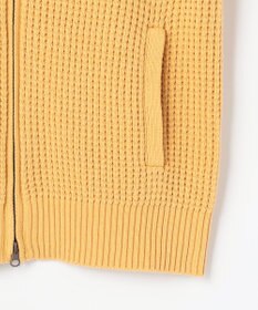 JOSEPH ABBOUD 【キングサイズ・3シーズン活躍する綿ブレンド】コットンアクリルバルキー ジップニット ブルゾン