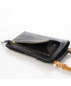 UNBILLION perche バンブーハンドルゴートモバイルウォレットショルダー